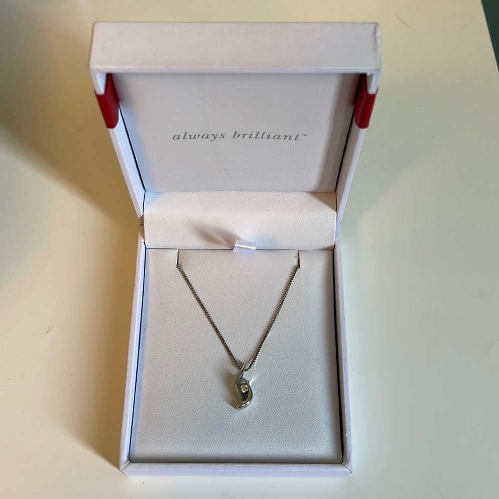 Silver Diamond Necklace Morgan Jewelers
